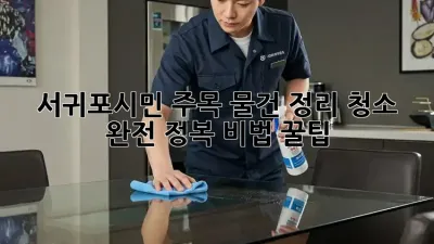 🏠✨ 서귀포시민 주목! 물건 정리 청소 완전 정복 비법 꿀팁! 🧹🧽