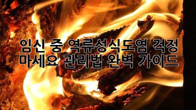 임신 중 역류성식도염? 걱정 마세요! 관리법 완벽 가이드
